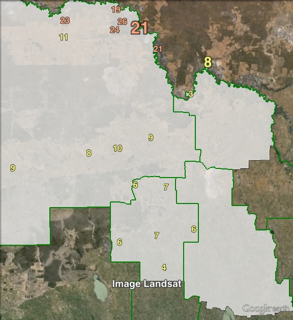 Primary votes for independent candidate Glenn Milne in Mildura at the 2010 Victorian state election.