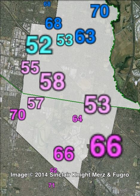 Two-party-preferred votes in Mulgrave at the 2010 Victorian state election.