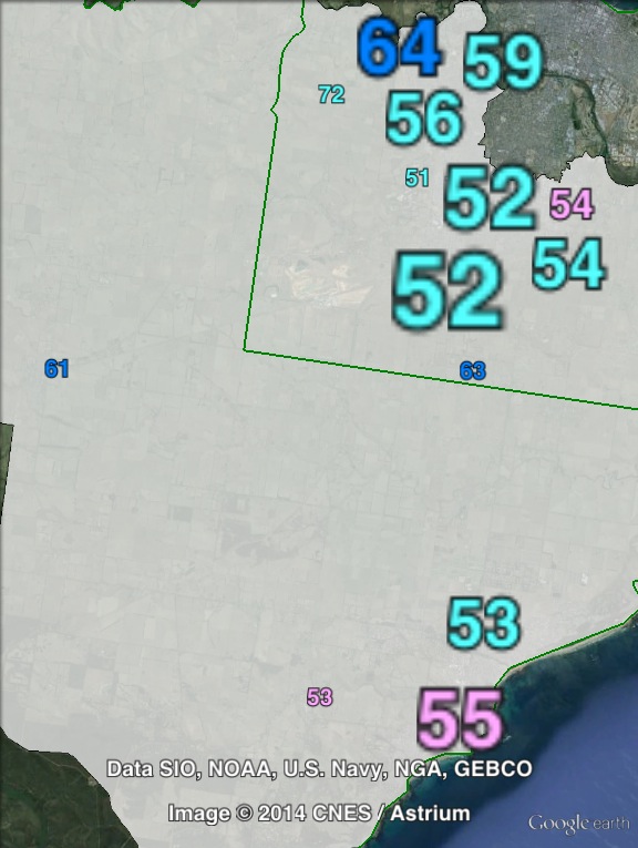 Two-party-preferred votes in South Barwon at the 2010 Victorian state election.