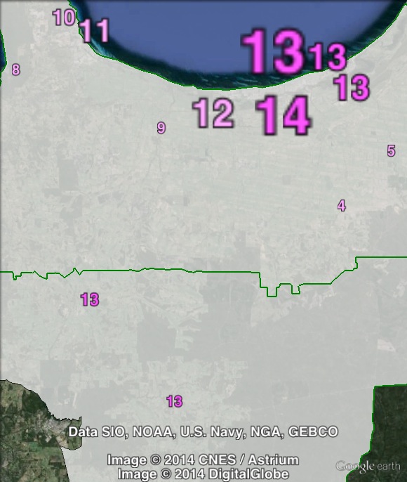 Labor primary votes in Vasse at the 2013 state election.