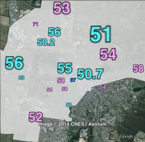 Two-party-preferred votes in Wendouree at the 2010 Victorian state election.