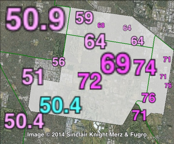 Two-party-preferred votes in Clarinda at the 2010 Victorian state election.