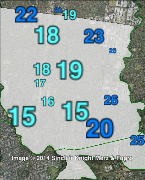 Liberal primary votes in Northcote at the 2010 Victorian state election.