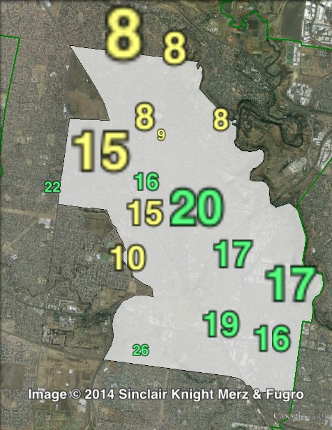 Greens primary votes in St Albans at the 2010 Victorian state election.