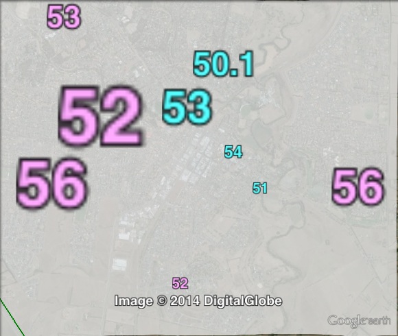 Two-party-preferred votes in Sunbury at the 2010 Victorian state election.