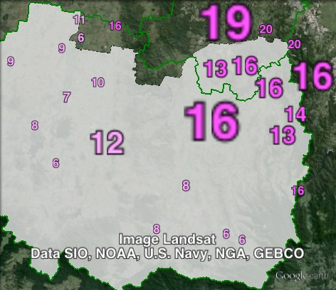 Labor primary votes in Beaudesert at the 2012 Queensland state election.