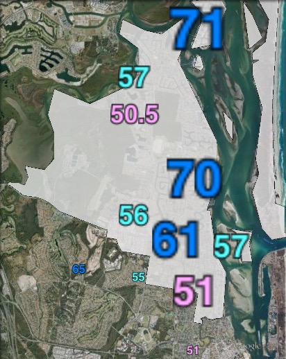 Estimated two-party-preferred votes in Broadwater at the 2012 Queensland state election.