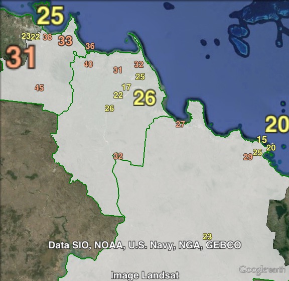 Katter's Australian Party primary votes in Burdekin at the 2012 Queensland state election.