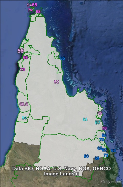 Estimated two-party-preferred votes in Cook at the 2012 Queensland state election.