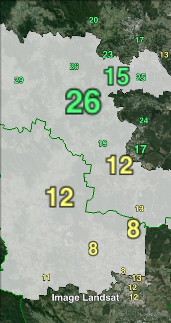 Greens primary votes in Glass House at the 2012 Queensland state election.