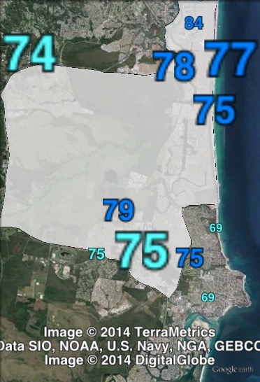 Estimated two-party-preferred votes in Kawana at the 2012 Queensland state election.