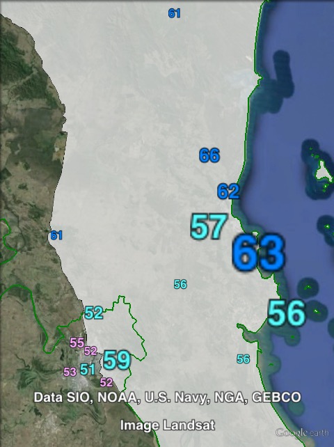 Estimated two-party-preferred votes in Keppel at the 2012 Queensland state election.