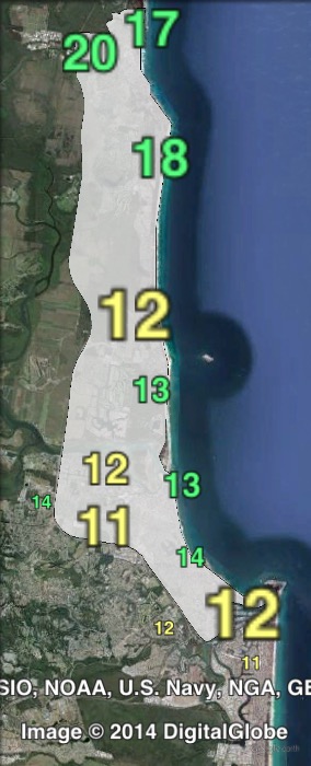 Greens primary votes in Maroochydore at the 2012 Queensland state election.