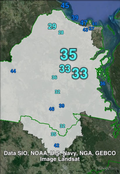 Liberal National primary votes in Maryborough at the 2012 Queensland state election.