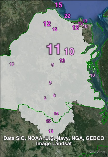 Labor primary votes in Maryborough at the 2012 Queensland state election.