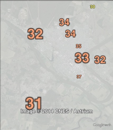 Primary votes for independent MP Chris Foley in the Maryborough urban area at the 2012 Queensland state election.