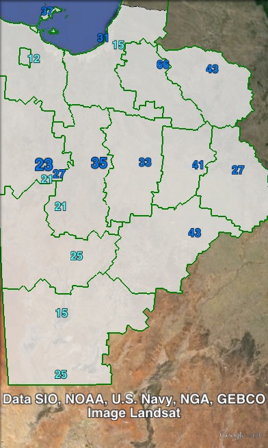 Liberal National primary votes in Mount Isa at the 2012 Queensland state election.
