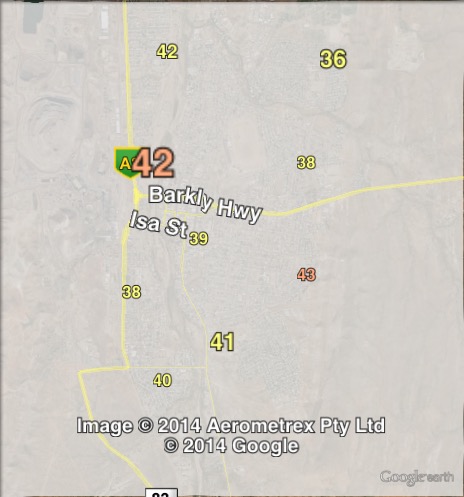 Katter's Australian Party primary votes in the Mount Isa urban area at the 2012 Queensland state election.