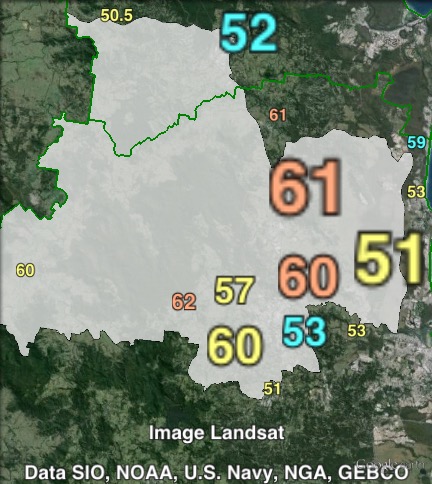 Estimated two-candidate-preferred votes in Nicklin at the 2012 Queensland state election.