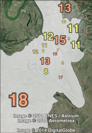 Katter's Australian Party primary votes in Rockhampton at the 2012 Queensland state election.