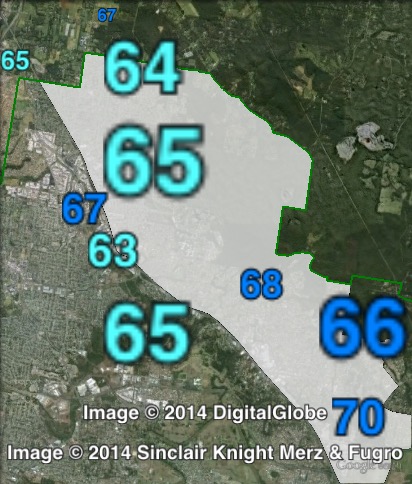 Estimated two-party-preferred votes in Springwood at the 2012 Queensland state election.