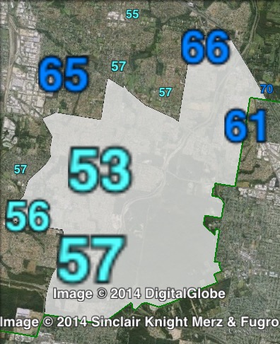 Estimated two-party-preferred votes in Stretton at the 2012 Queensland state election.