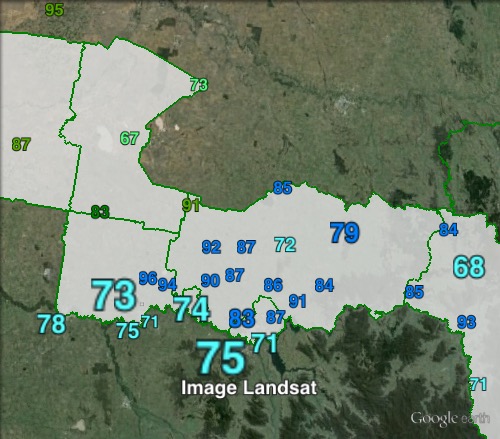 Two-party-preferred votes in Albury at the 2011 NSW state election.