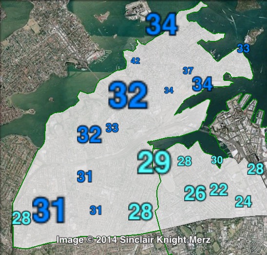 Liberal primary votes in Balmain at the 2011 NSW state election.