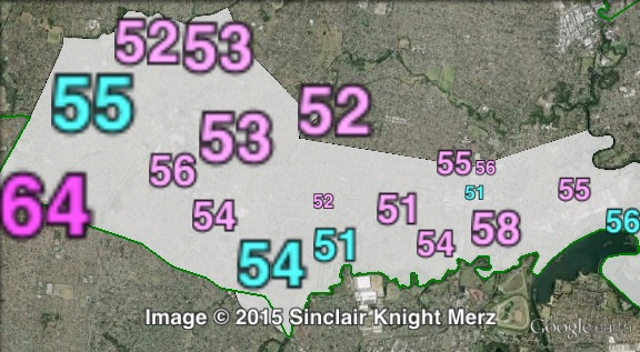 Two-party-preferred votes in Cabramatta at the 2011 NSW state election.