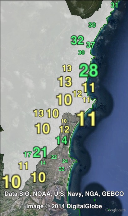 Greens primary votes in Keira at the 2011 NSW state election.