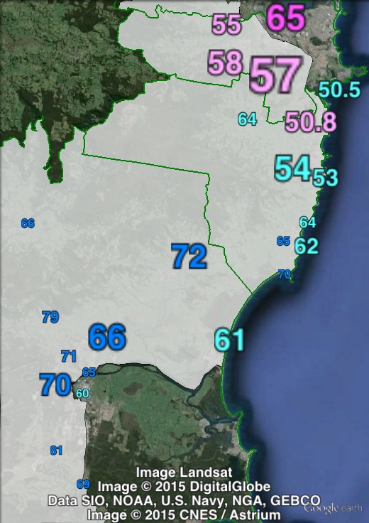 Two-party-preferred votes in Kiama at the 2011 NSW state election.