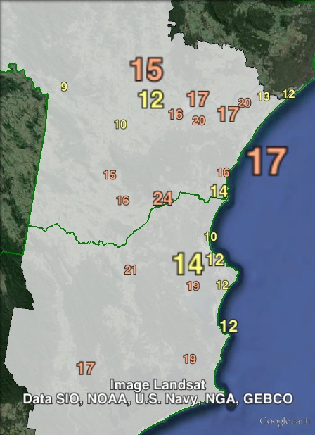 Primary votes for independent candidate Steve Attkins in Myall Lakes at the 2011 NSW state election.