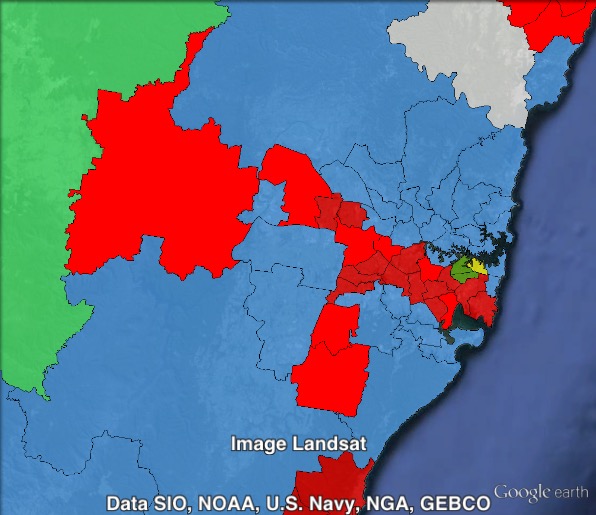 Results of the 2015 NSW state election in Sydney.