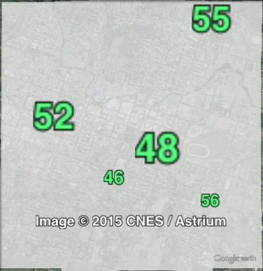 Nationals primary votes in Armidale at the 2013 Northern Tablelands by-election.