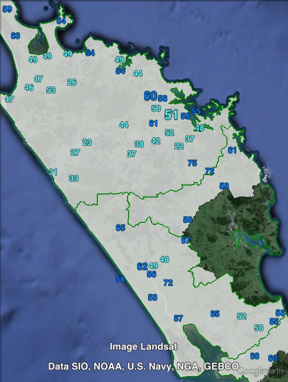 National candidate votes in Northland at the 2015 New Zealand general election.