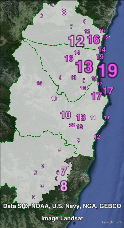 Labor primary votes in Oxley at the 2011 NSW state election.