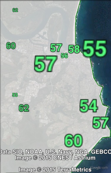 Two-candidate-preferred votes in the Port Macquarie urban area at the 2011 NSW state election.