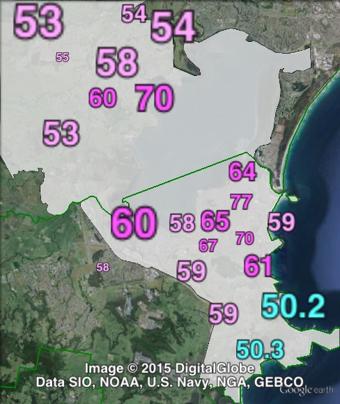 Two-party-preferred votes in Shellharbour at the 2011 NSW state election.