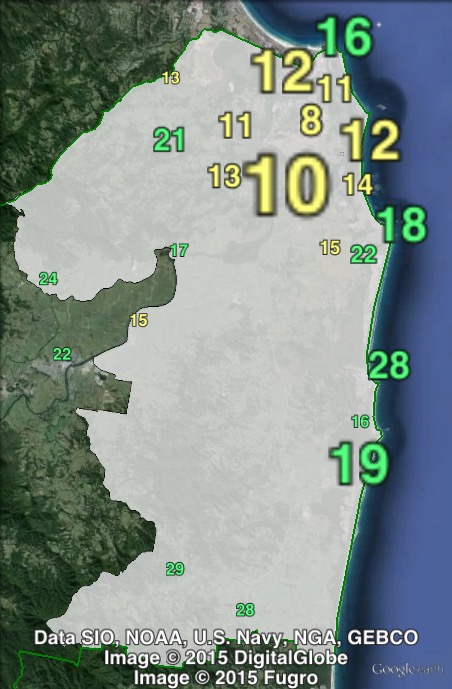 Greens primary votes in Tweed at the 2011 NSW state election.