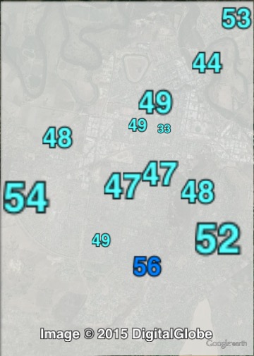 Liberal primary votes in the Wagga Wagga urban area at the 2011 NSW state election.
