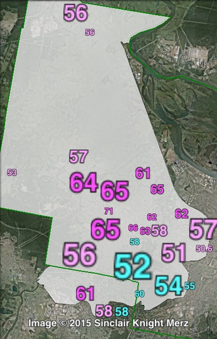 Two-party-preferred votes in Wallsend at the 2011 NSW state election.