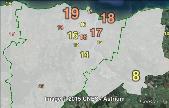 Primary votes for independent candidate Lynn Laycock in Mersey at the 2009 Legislative Council election.