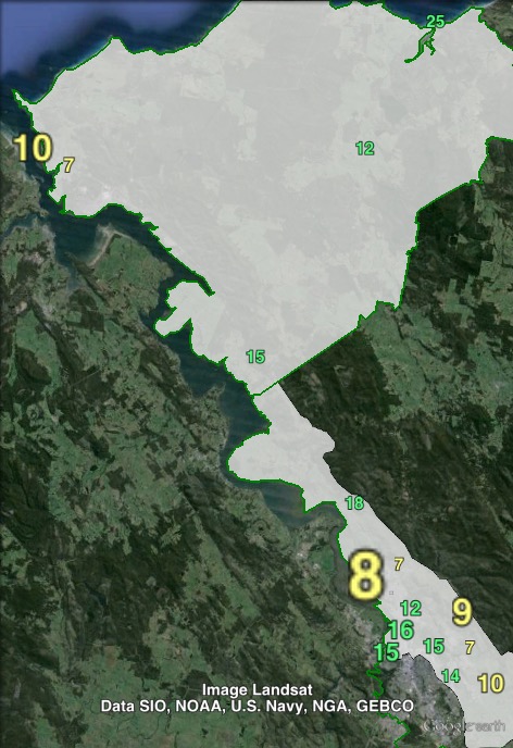 Votes for the Greens' Vanessa Bleyer in Windermere at the 2015 Legislative Council election.