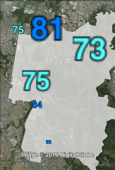 Two-party-preferred votes for councillor in Chandler at the 2012 Brisbane City Council election.