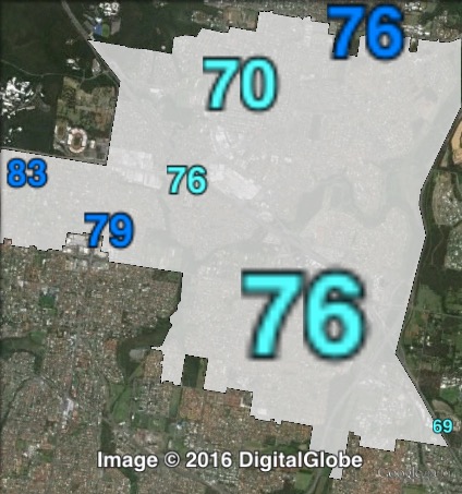 Two-party-preferred votes for councillor in Macgregor at the 2012 Brisbane City Council election.