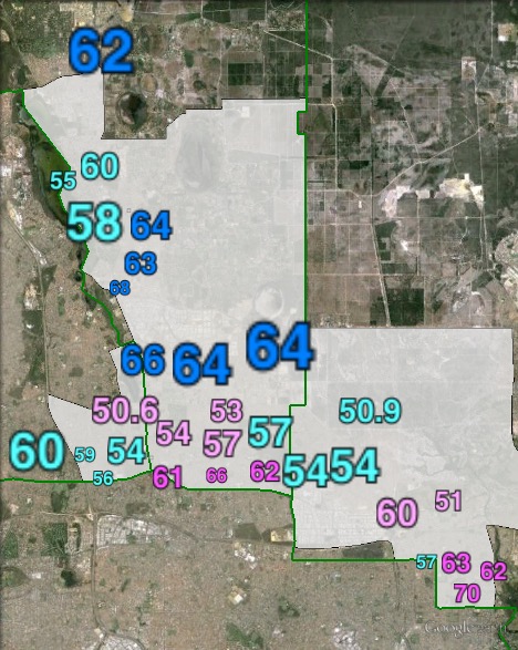 Two-party-preferred votes in Cowan at the 2013 federal election.