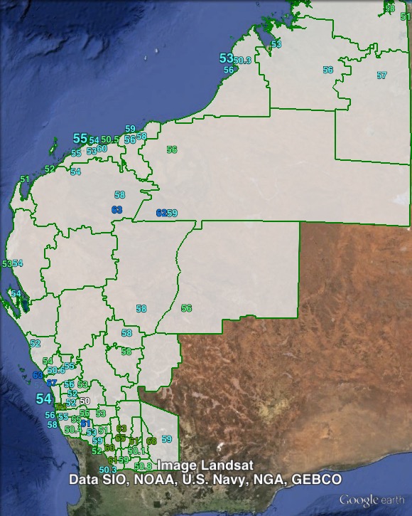 Two-candidate-preferred (Liberal vs Nationals) votes in Durack at the 2013 federal election.