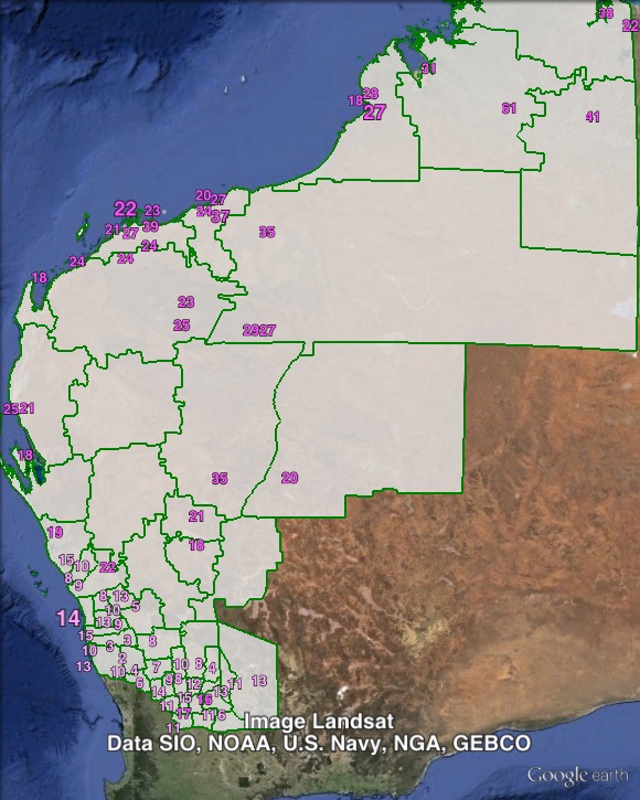 Labor primary votes in Durack at the 2013 federal election.