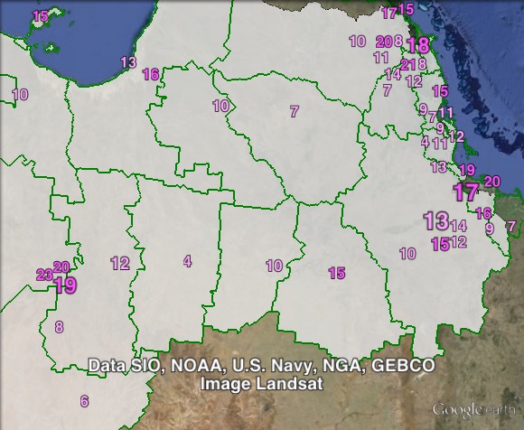 Labor primary votes in Kennedy at the 2013 federal election.