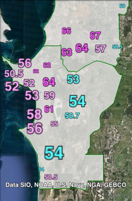 Two-party-preferred votes in Brand at the 2013 federal election.